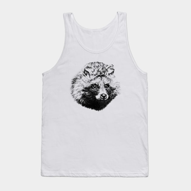 Raccoon dog-Tanuki Tank Top by Guardi